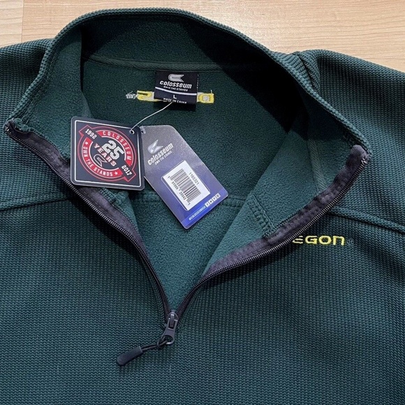 Oregon Ducks Jacket Pullover 1/4 Zip NCAA Colosseum Athletics New NWT - Picture 6 of 6